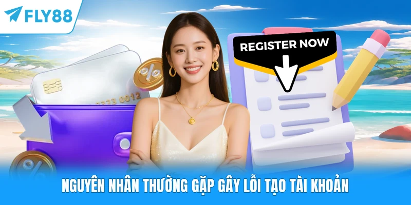 Nguyên nhân thường gặp gây lỗi tạo tài khoản