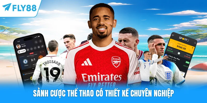United Gaming - Sảnh Cược Thể Thao Ăn Khách Nhất FLY88 Sảnh cược thể thao có thiết kế chuyên nghiệp